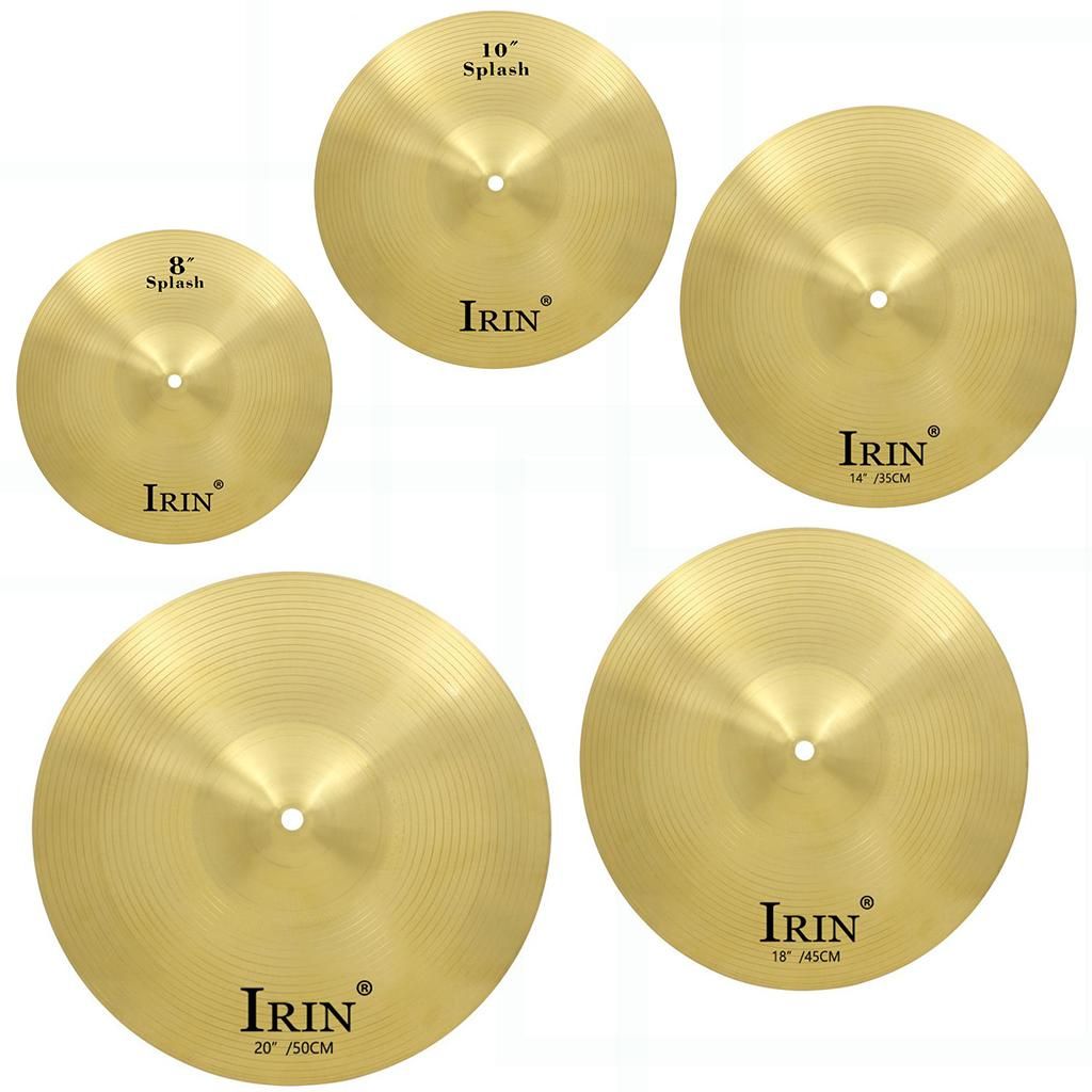 Splash Crash Hi Hat Cymbals Drum Set Replacements 8'' 10'' 14'' 18''