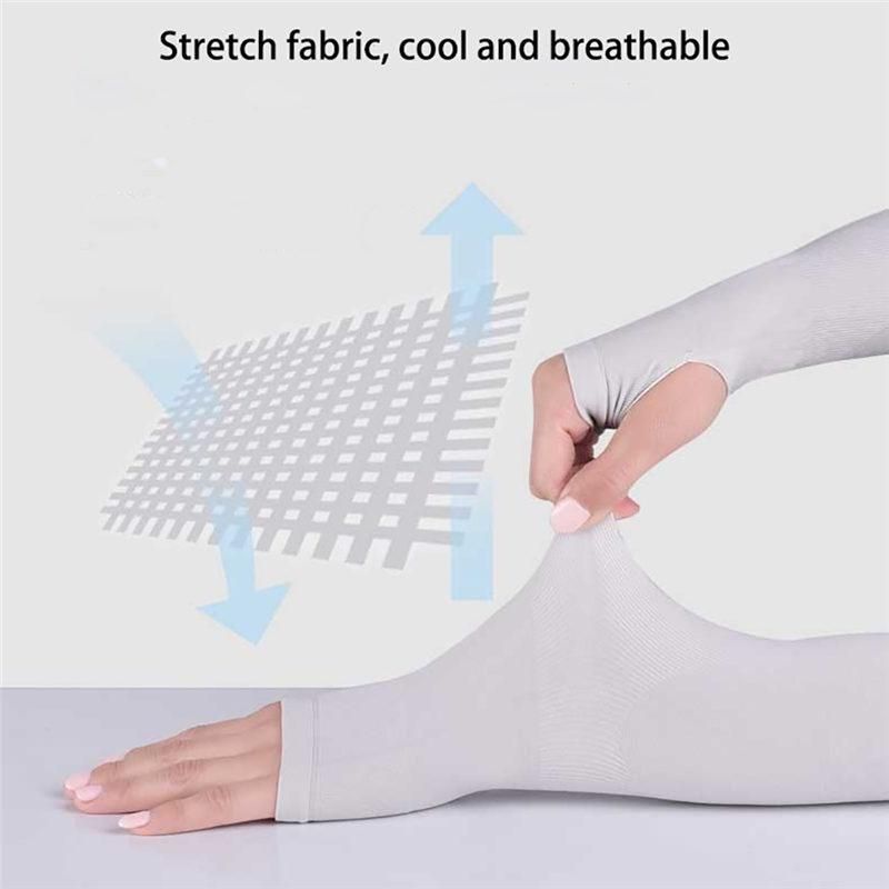 1 Pair Sun Protection Cuff Ice Sensation Biker Football Arm Sleeve Hand Cover