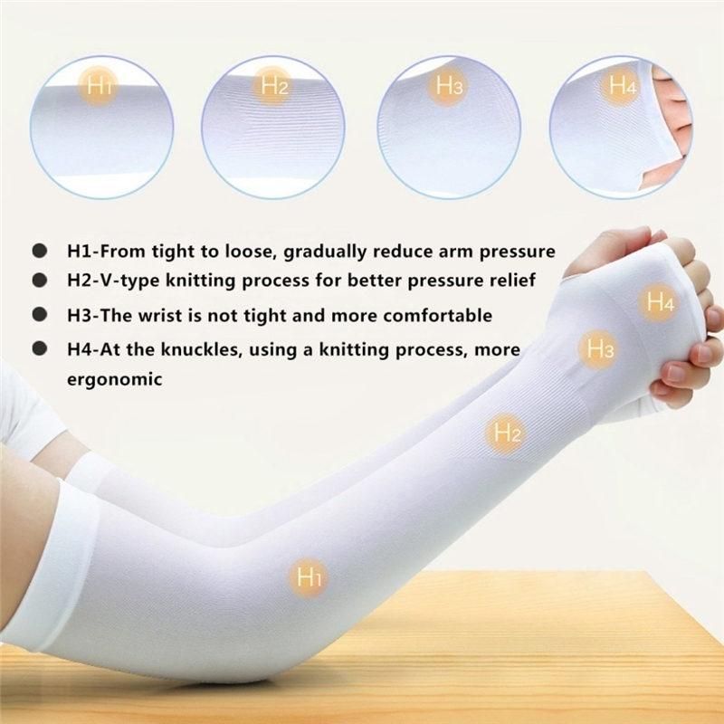 1 Pair Sun Protection Cuff Ice Sensation Biker Football Arm Sleeve Hand Cover