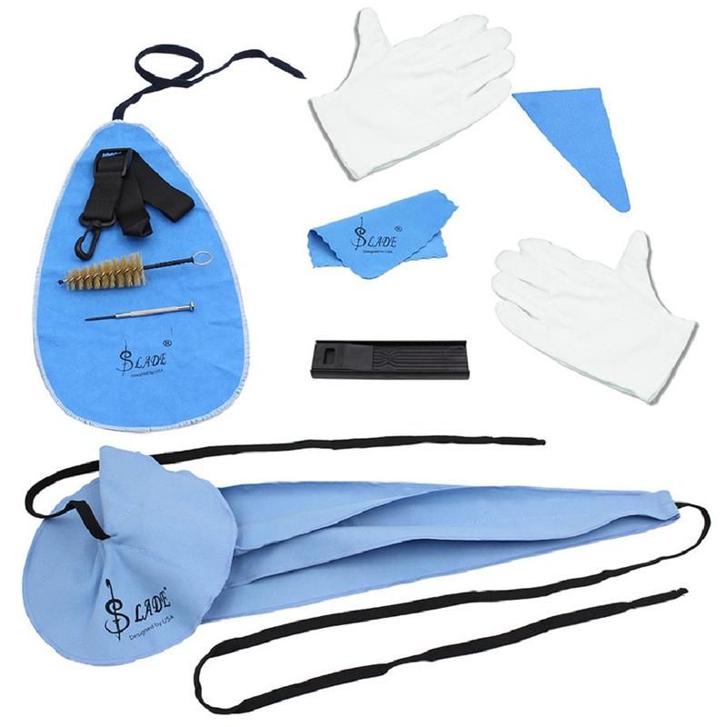 SLADE Saxophone Special Accessories Saxophone Cleaning 10-Piece Tube Music Cleaning and Maintenance Set