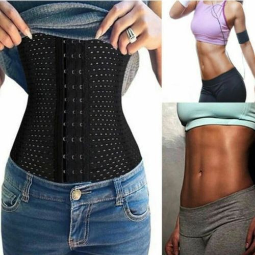 Women Corset Belly Shaper Tummy Girdle Waist Trainer Belt Large Black