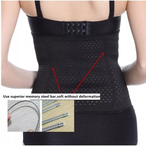 Women Corset Belly Shaper Tummy Girdle Waist Trainer Belt Large Black