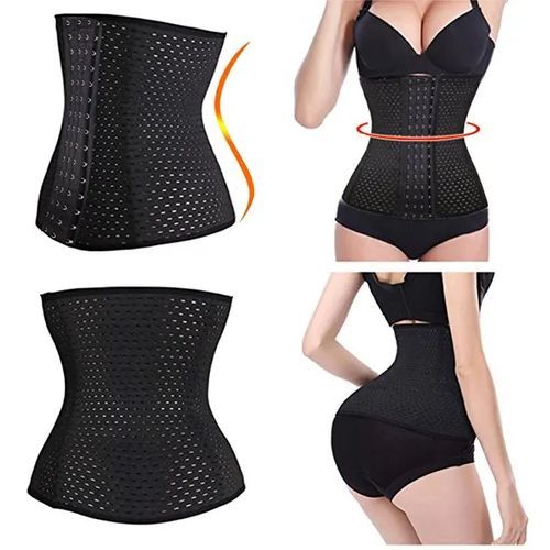 Women Corset Belly Shaper Tummy Girdle Waist Trainer Belt Large Black