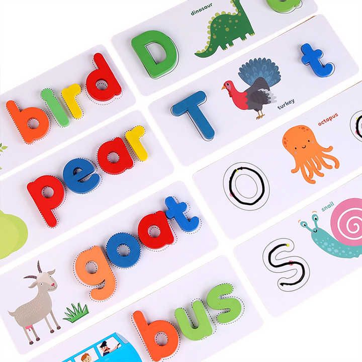 Matching Spelling And Tracing Game -English Enlightenment Toy