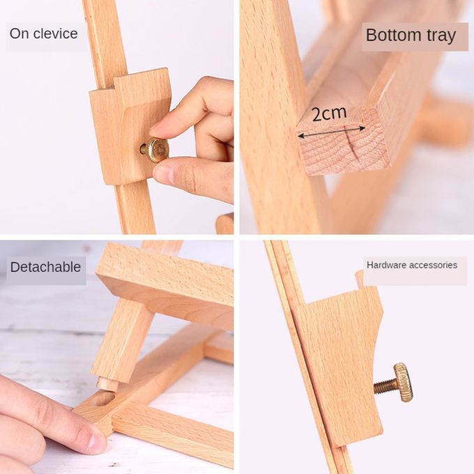 Wood Table Top Painting Easel Display Stand Holder Portable Drawing