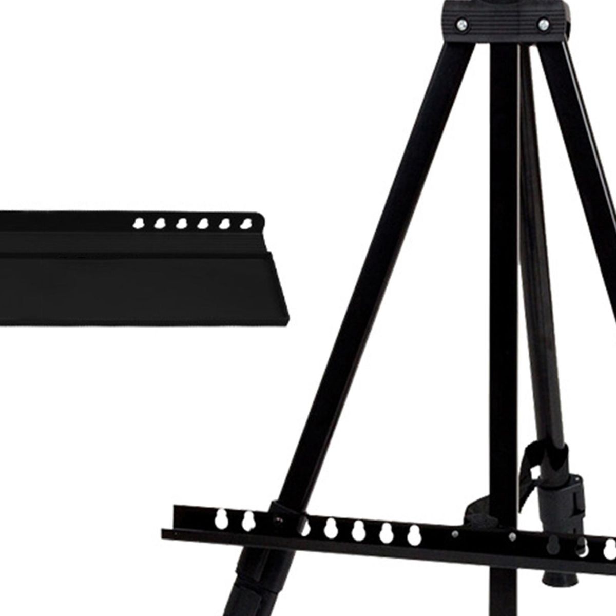Folding Easel Collapsible Portable Stand Display For Canvases Black