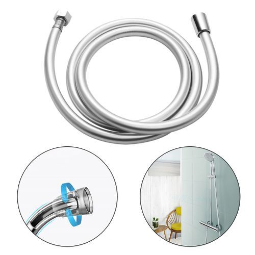 PVC Hand Held Shower Hose G1/2'' Showerhead Pipe Bathroom 2m