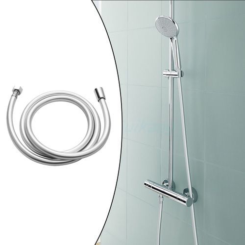 PVC Hand Held Shower Hose G1/2'' Showerhead Pipe Bathroom 2m