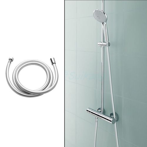 PVC Hand Held Shower Hose G1/2'' Showerhead Pipe Bathroom 2m
