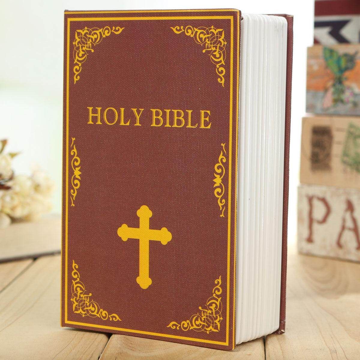 NEW Dictionary Book Secret Safe Security Key Lock Money Cash Jewellery Box Bible Bible