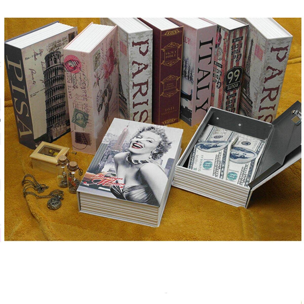 NEW Dictionary Book Secret Safe Security Key Lock Money Cash Jewellery Box Bible Bible