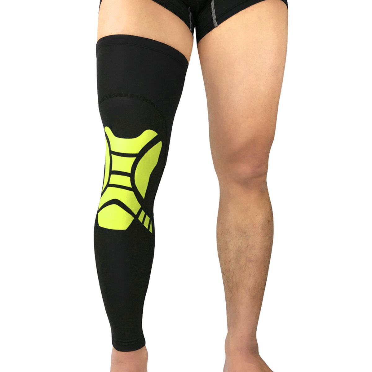 Leg Support  Compression Sleeve  Running Sports Black And