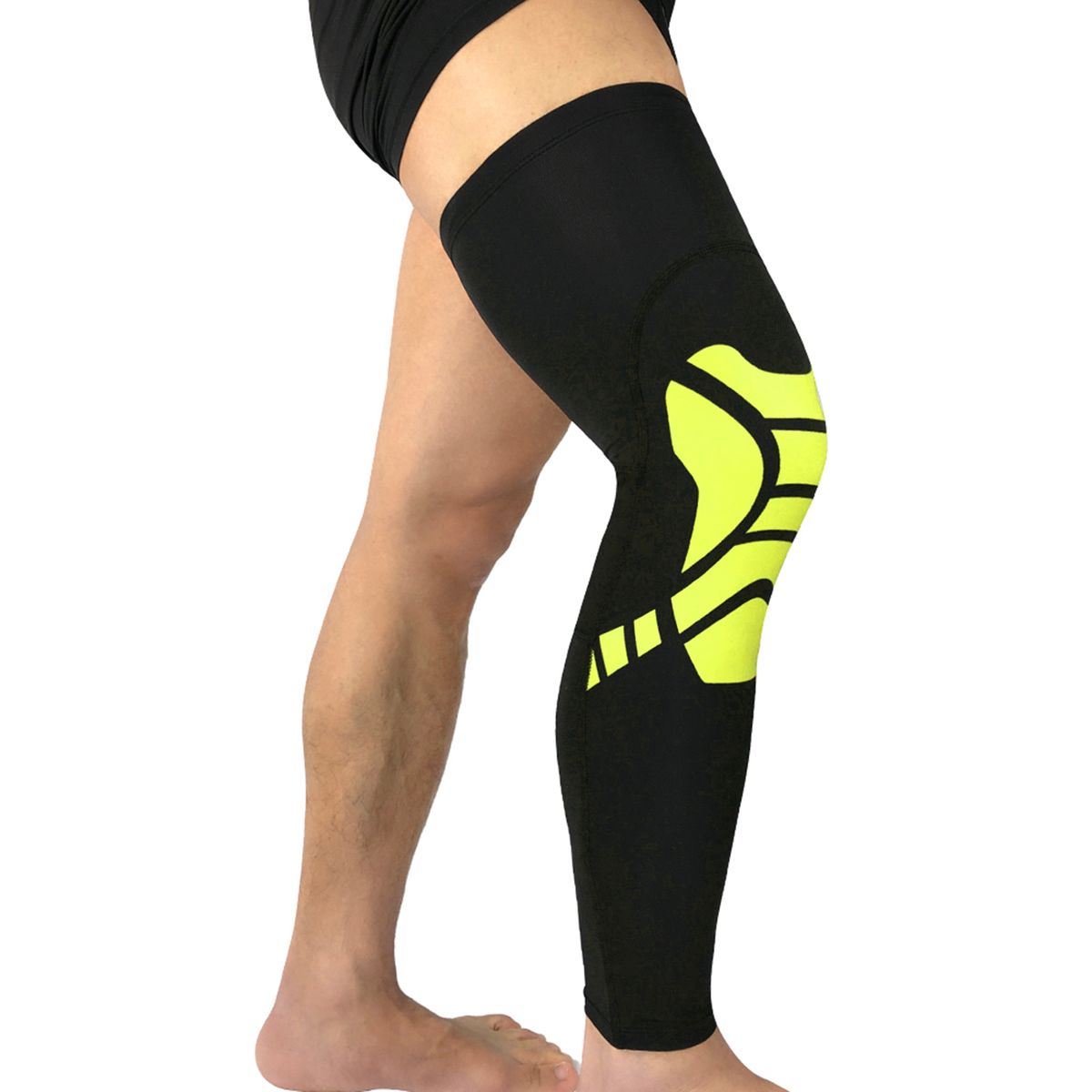 Leg Support  Compression Sleeve  Running Sports Black And