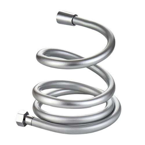 PVC Shower Hose  Bath Head Holder  2m Silver