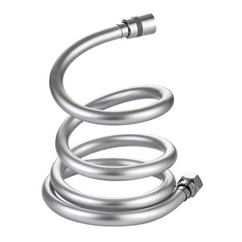 PVC Shower Hose  Bath Head Holder  2m Silver
