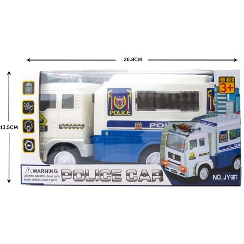 Police Truck Toy For Kids With Flashing Lights
