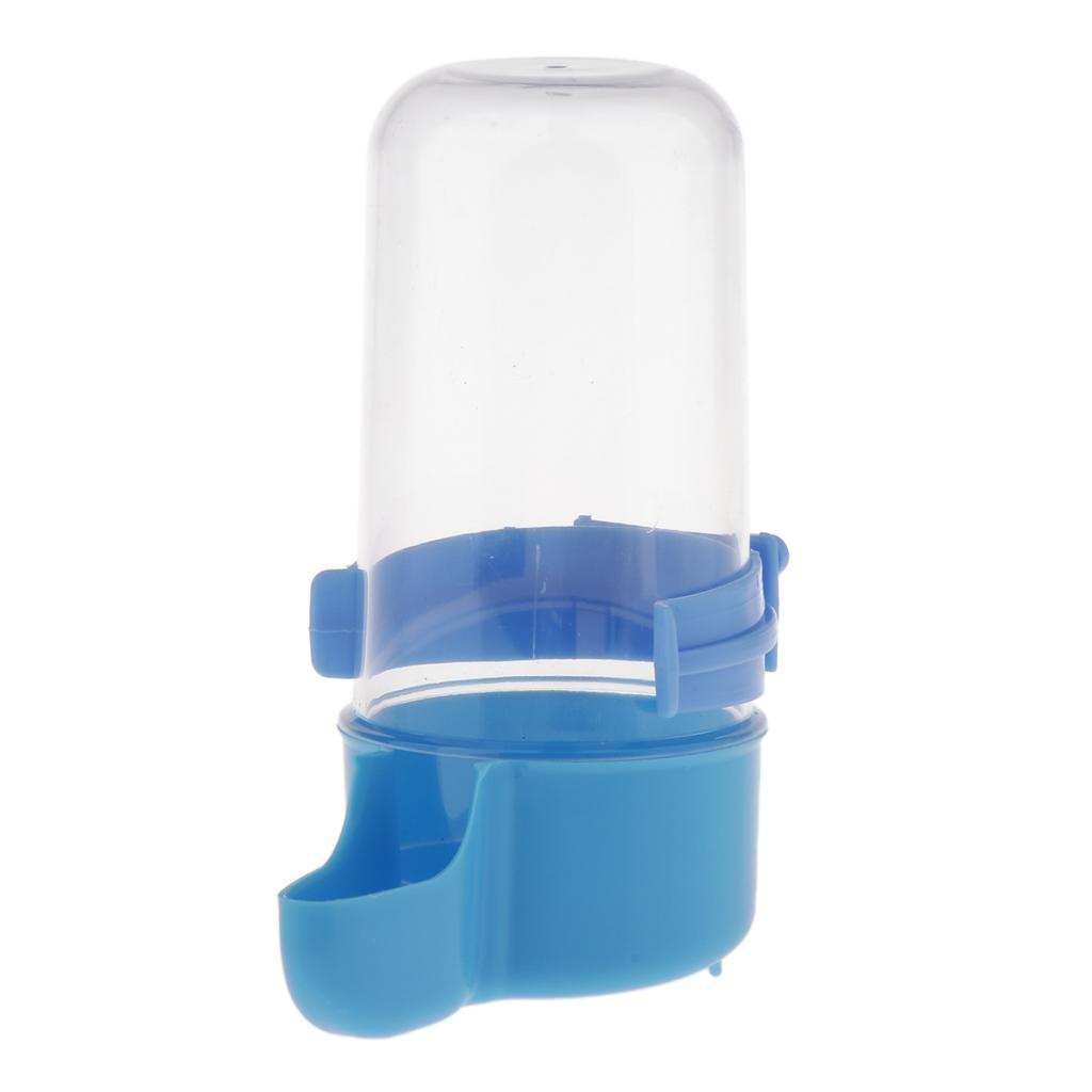 Pet Parrots Cage Water Drinker For Bird Budgie Blue 5x12cm