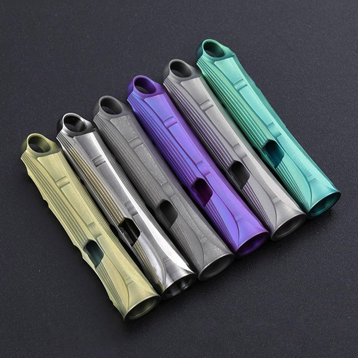 Titanium Alloy Single Tube Whistle Practical Portable