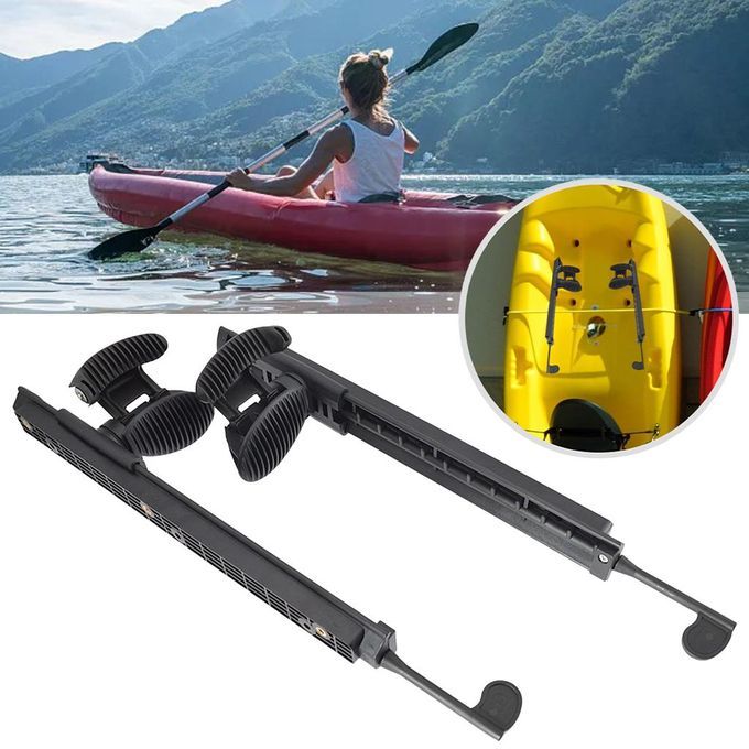 1 Pair Adjustable Nylon Kayak Footbrace Pedal Kayak Foot Pegs Rudder