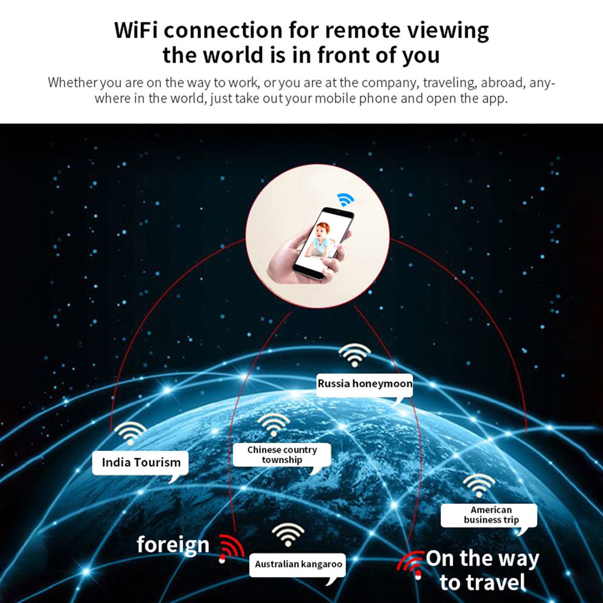 W19 Camera HD 1080P Night Home Wireless Camera Remote