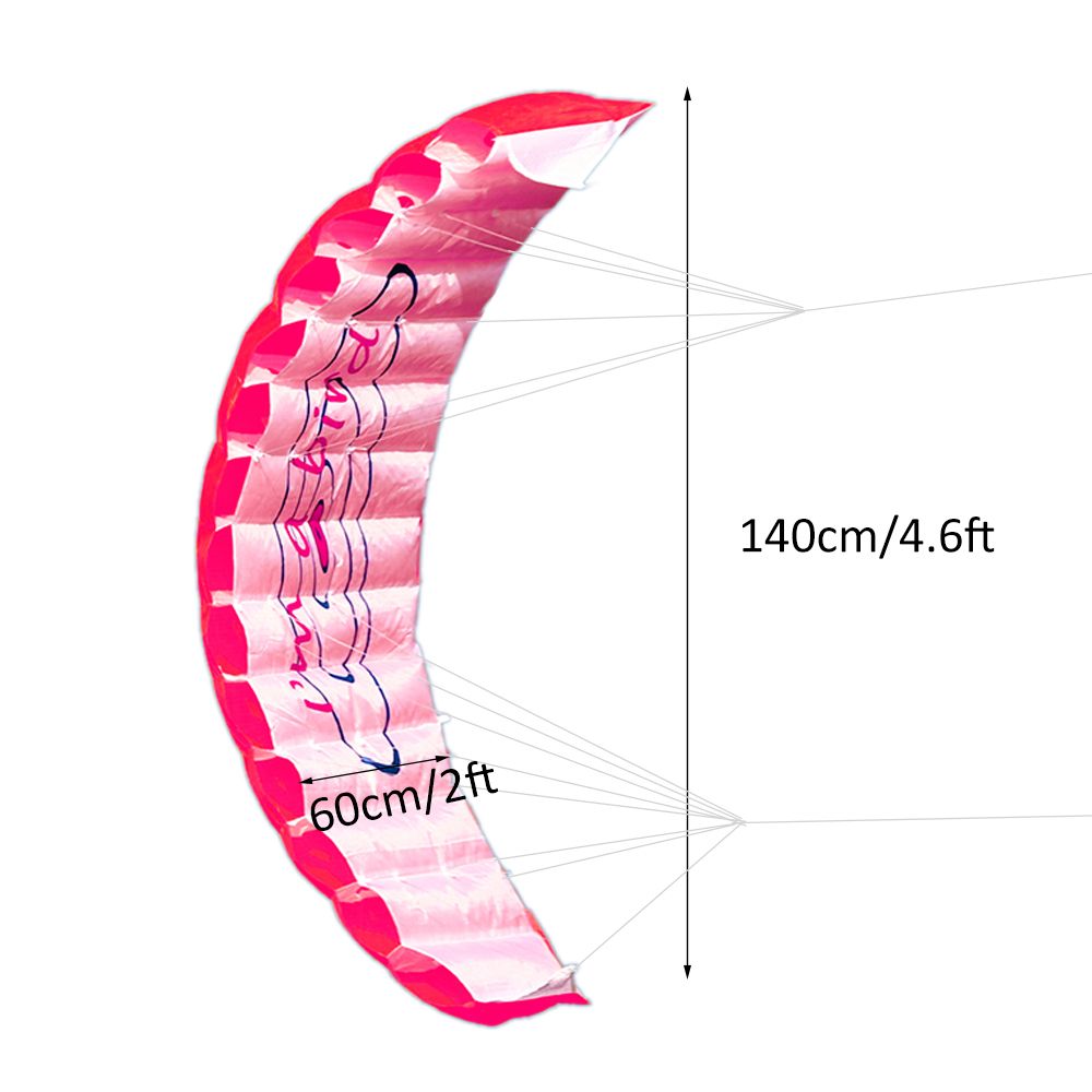 1.4m Colorful Double Flying Line Wing Kite Stunt Power Kite