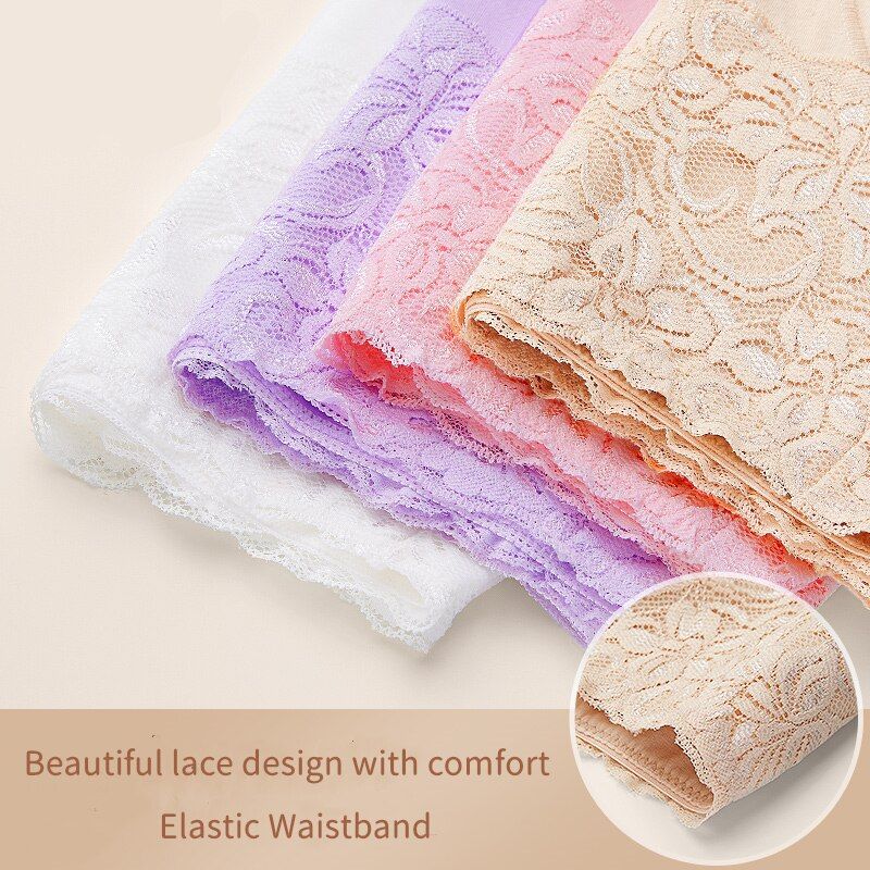 Women's Underwear 3Pcs/lot Anti Emptied Boyshort Laces Butt Lifter Pantie