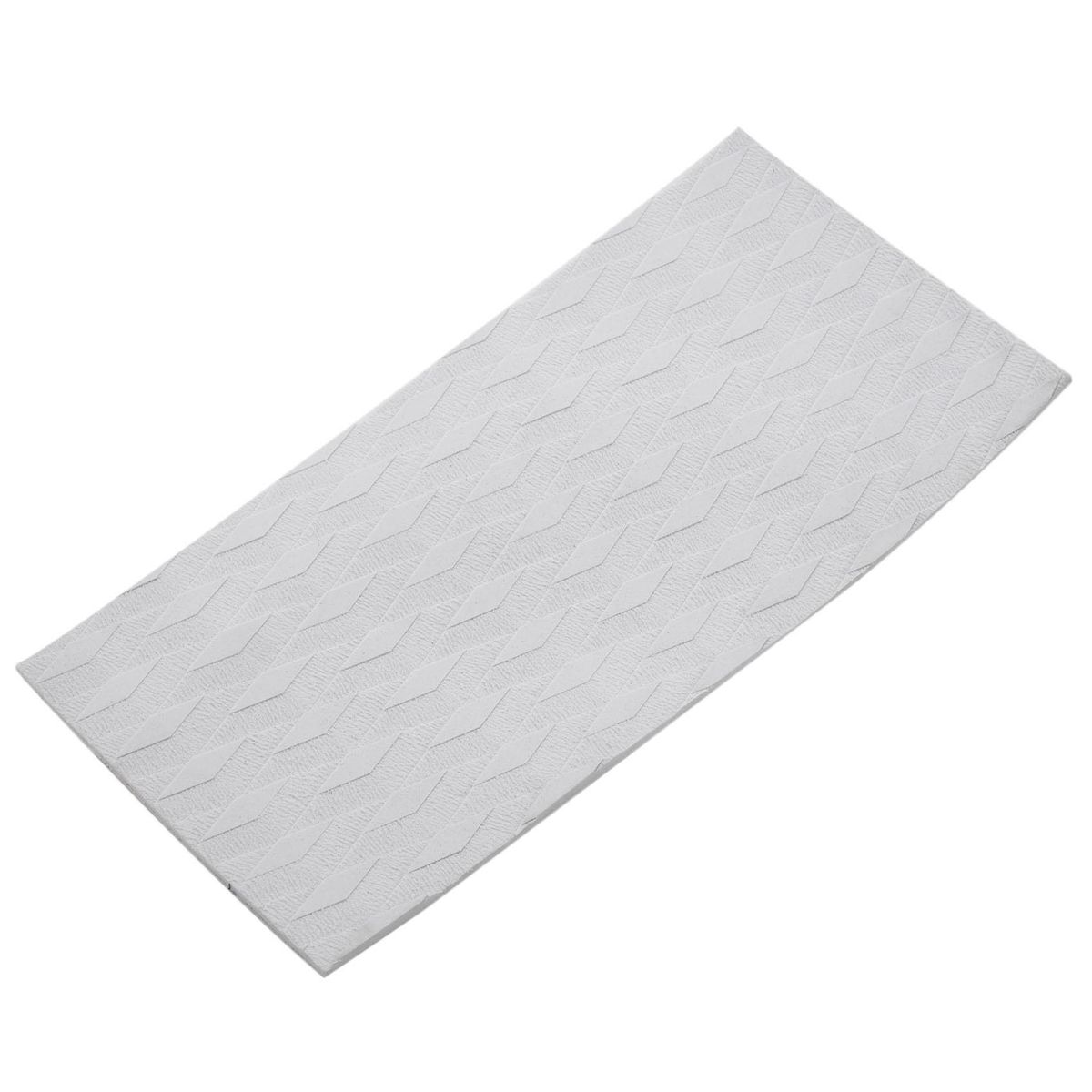 Surfboard Deck Traction Board Anti-Skid Pad Adhesive Anti-Skid Deck Pad for Boat DeckKayakingSurfboardVertical Paddle BoardSkimboards - White
