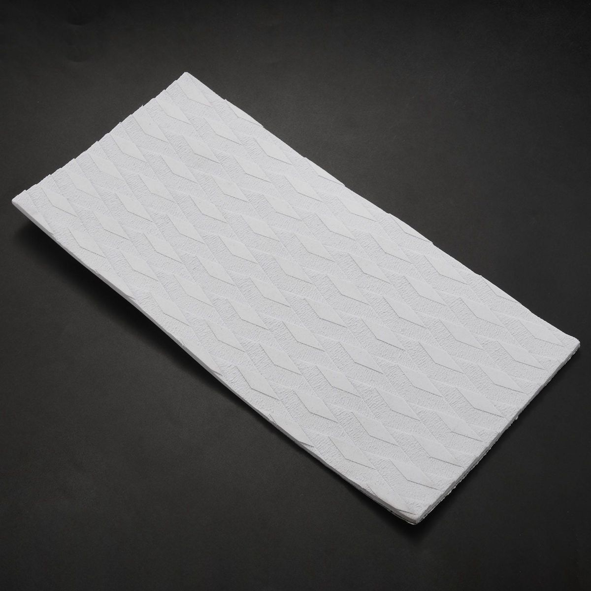 Surfboard Deck Traction Board Anti-Skid Pad Adhesive Anti-Skid Deck Pad for Boat DeckKayakingSurfboardVertical Paddle BoardSkimboards - White