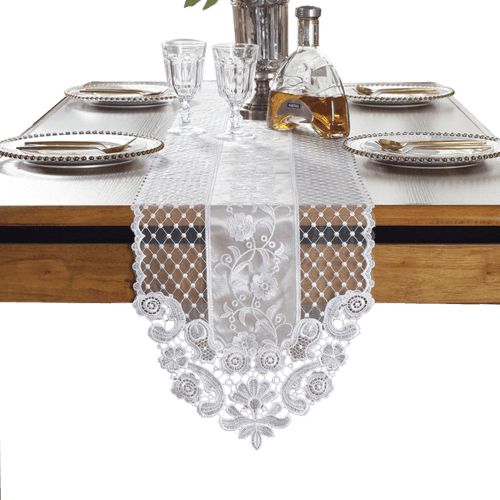 70cm Lace Korean Princess Table Flag European White Simple Tea Table Runner French Lace TV Cabinet Tablecloth