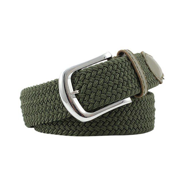 Men Women Automatic Fashion Nylon Pin Buckle Belt