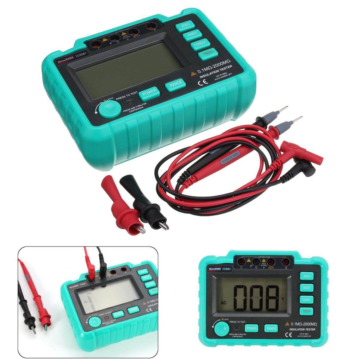 VC60B+ Digital Insulation Resistance Tester Megger MegOhm Meter 250/500/1000V