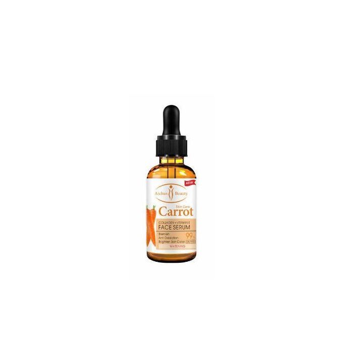 Beauty Collagen+Vitamin E Carrot Face Brightening Serum- 99% Oil FREE