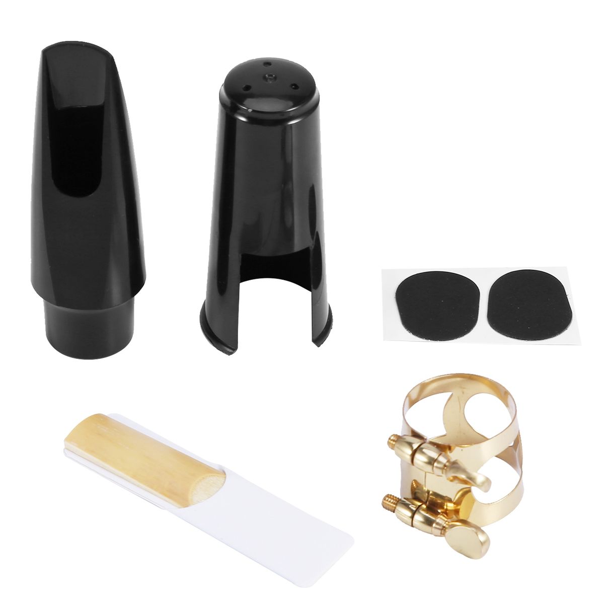 Alto Sax Saxophone Mouthpiece Plastic With Cap Metal