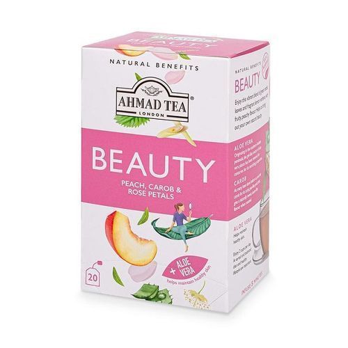 Beauty Tea With Peach, Carob & Rose Petals - 20 Foil Teabags