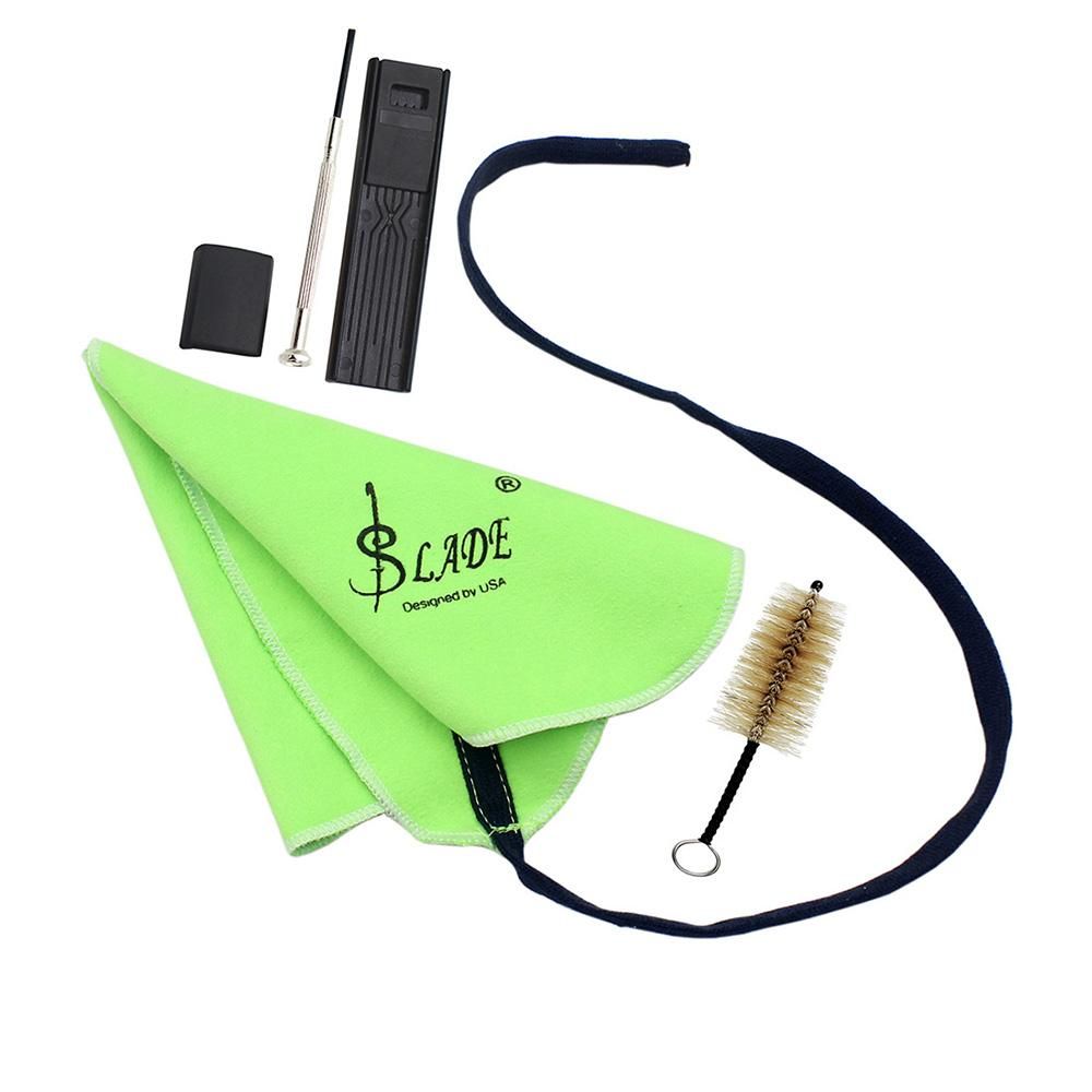 Musical Instrument Maintenance Cleaning Care Kit Set for Saxophone Clarinet Flute Including Mouthpiece Brush Cleaning Cloth Thumb Pad Reed Case Mini Screwdriver
