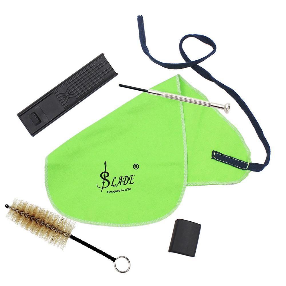 Musical Instrument Maintenance Cleaning Care Kit Set for Saxophone Clarinet Flute Including Mouthpiece Brush Cleaning Cloth Thumb Pad Reed Case Mini Screwdriver