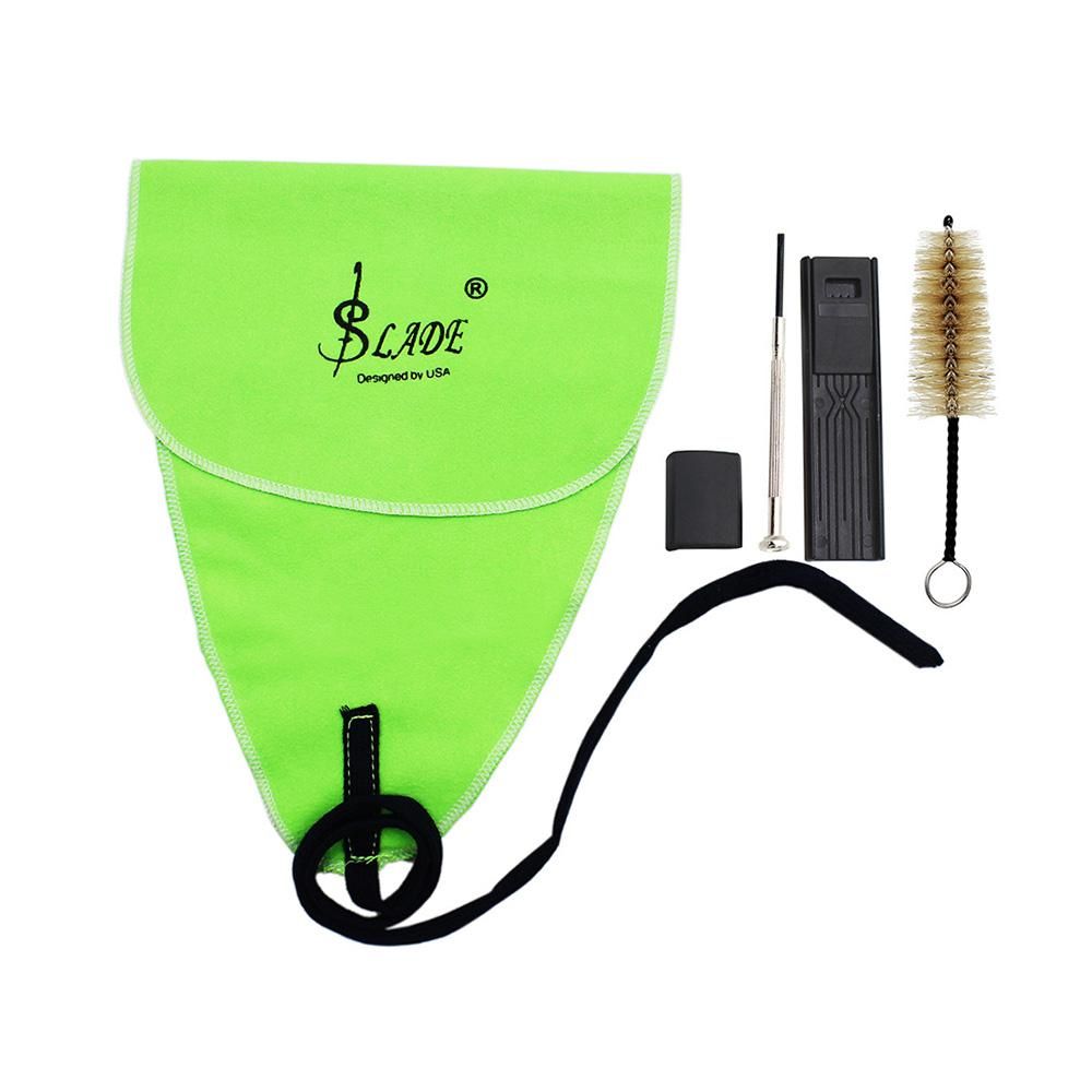 Musical Instrument Maintenance Cleaning Care Kit Set for Saxophone Clarinet Flute Including Mouthpiece Brush Cleaning Cloth Thumb Pad Reed Case Mini Screwdriver