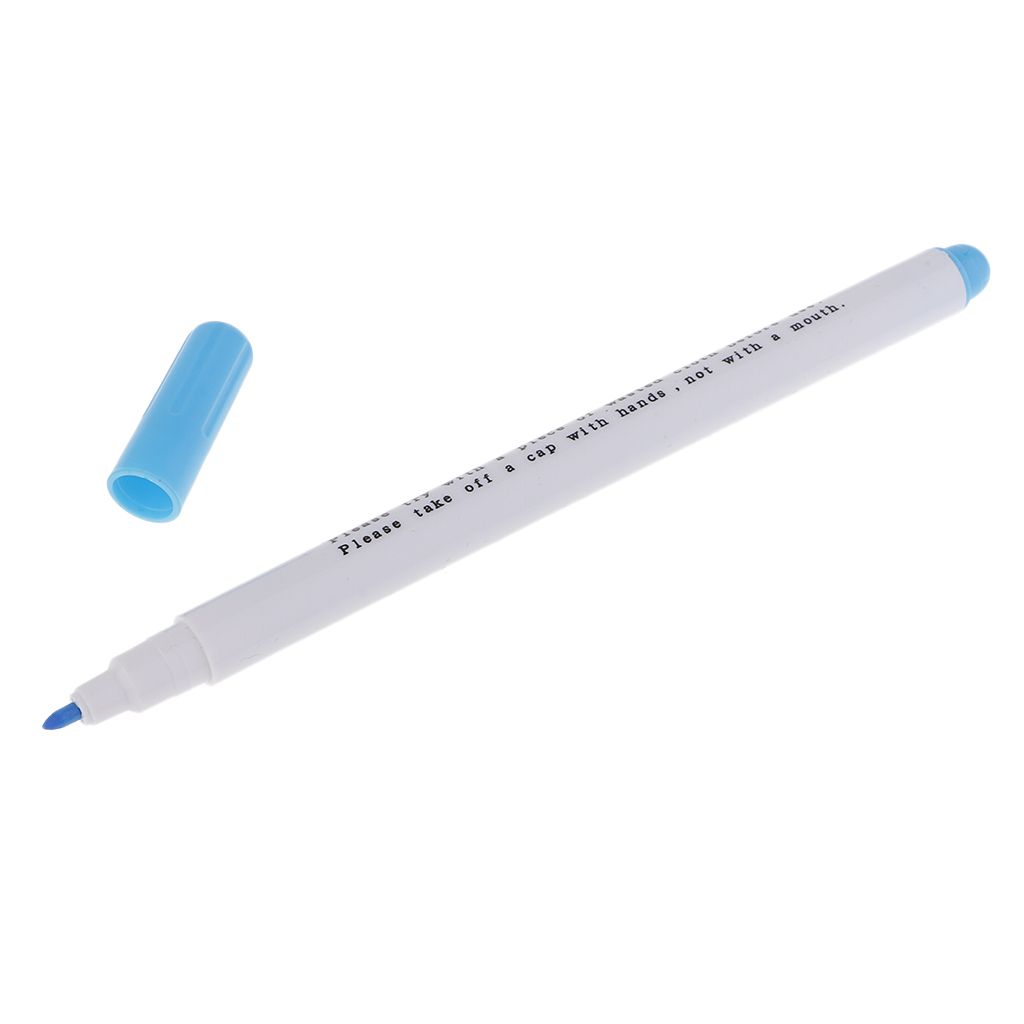 12x Air Water Erasable Pen Marker For Fabric Marking Sewing Blue
