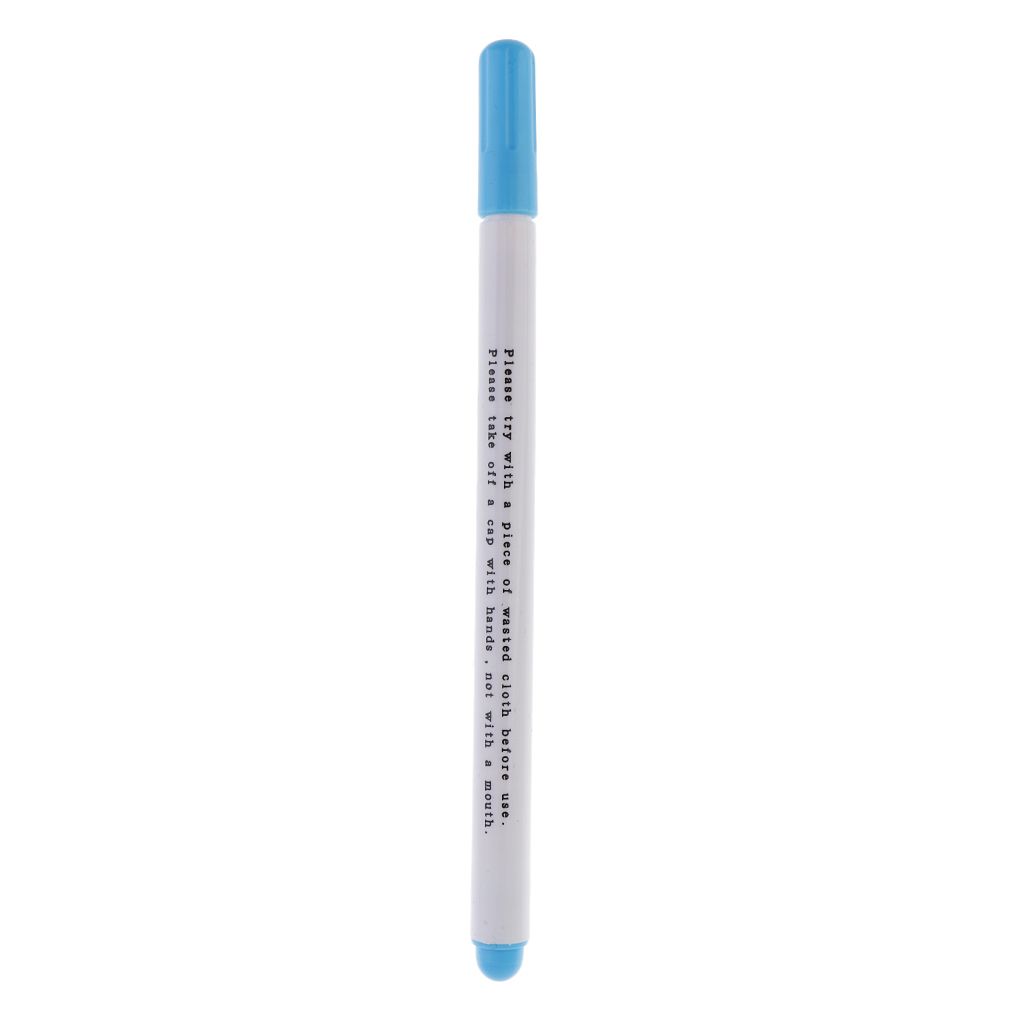 12x Air Water Erasable Pen Marker For Fabric Marking Sewing Blue