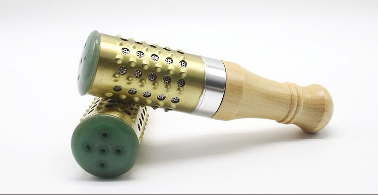 Handle Moxibustion Copper Wooden Burner Stick Roll Massage Jade HANRIVER Pure Abdomen Moxa Moxibustion Portable Stick