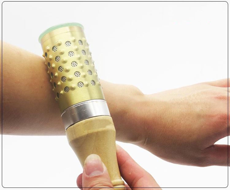 Handle Moxibustion Copper Wooden Burner Stick Roll Massage Jade HANRIVER Pure Abdomen Moxa Moxibustion Portable Stick