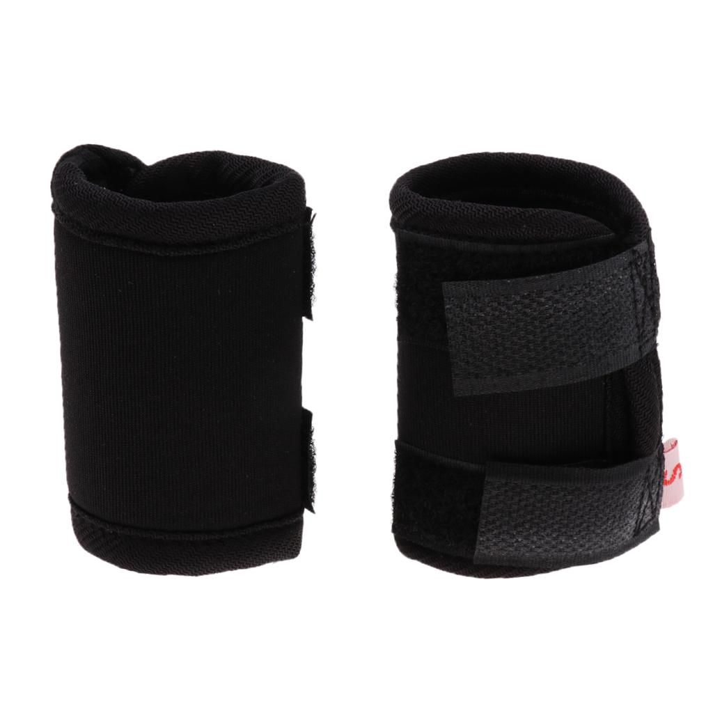 2pcs Pet Leg Brace Protector Dog Surgical Injury Fixed Black S