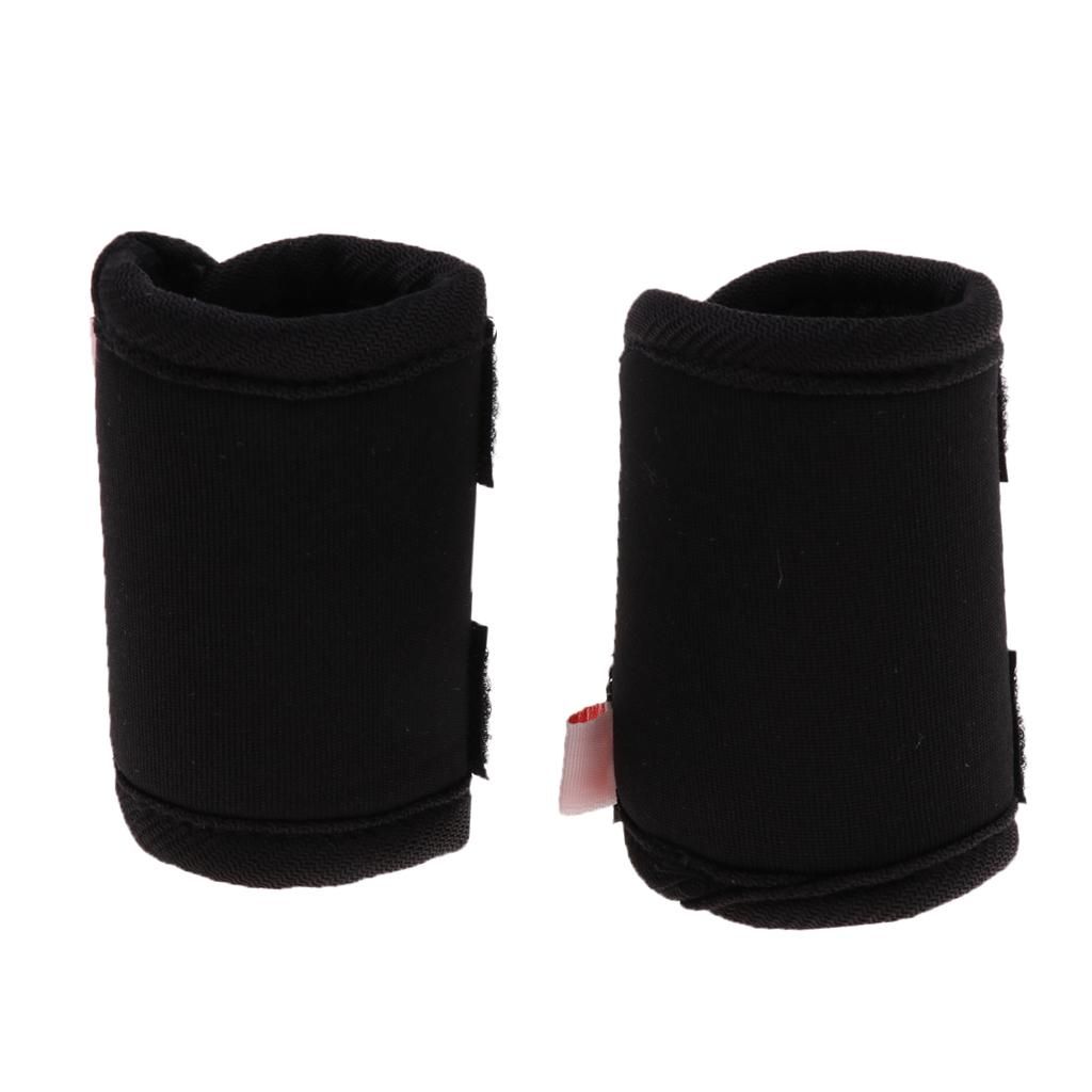 2pcs Pet Leg Brace Protector Dog Surgical Injury Fixed Black S