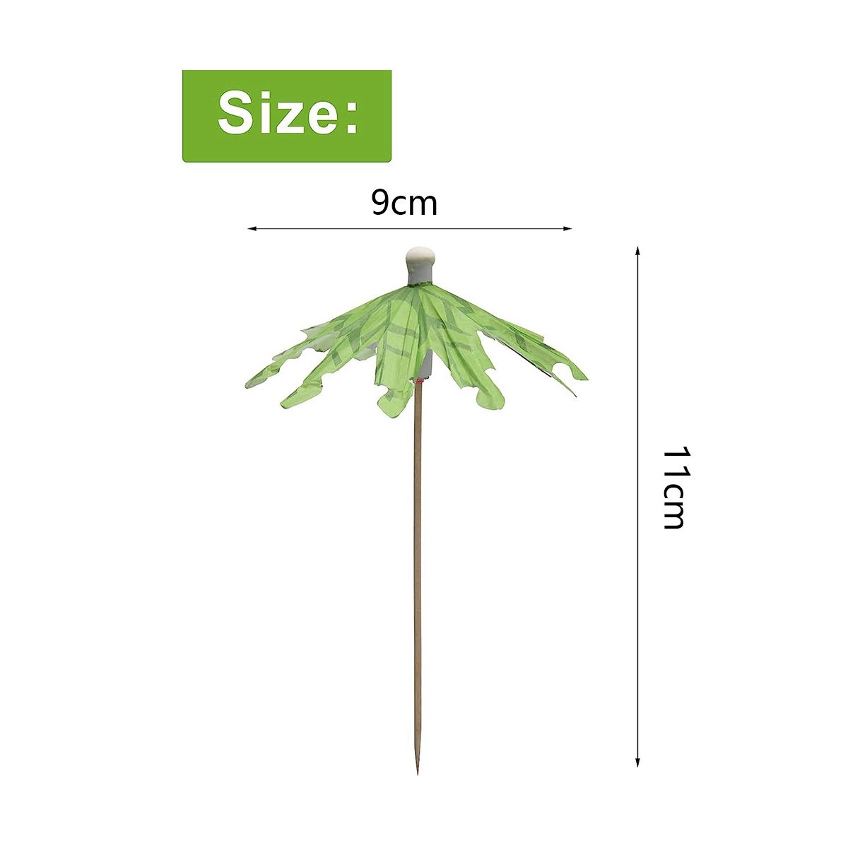 50Pcs Umbrellas for Drinks, Coconut Palm Tree Umbrella