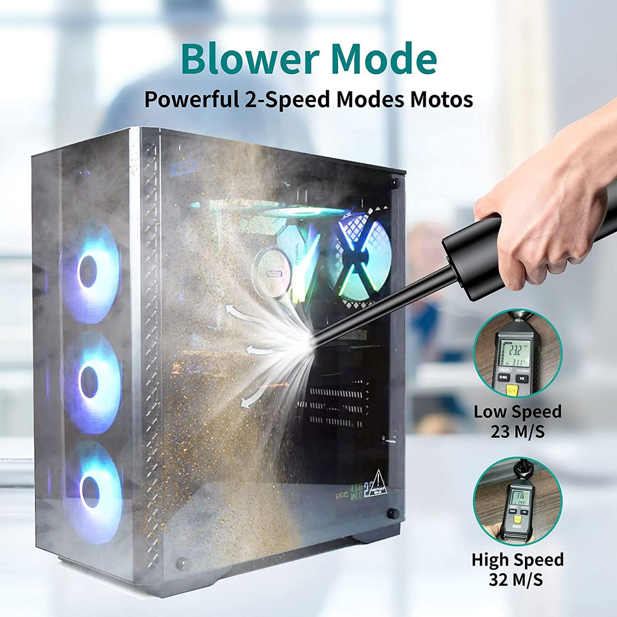 Pet Hair Suction & Car Vacuum Cleaner 70000RPM/10000PA
