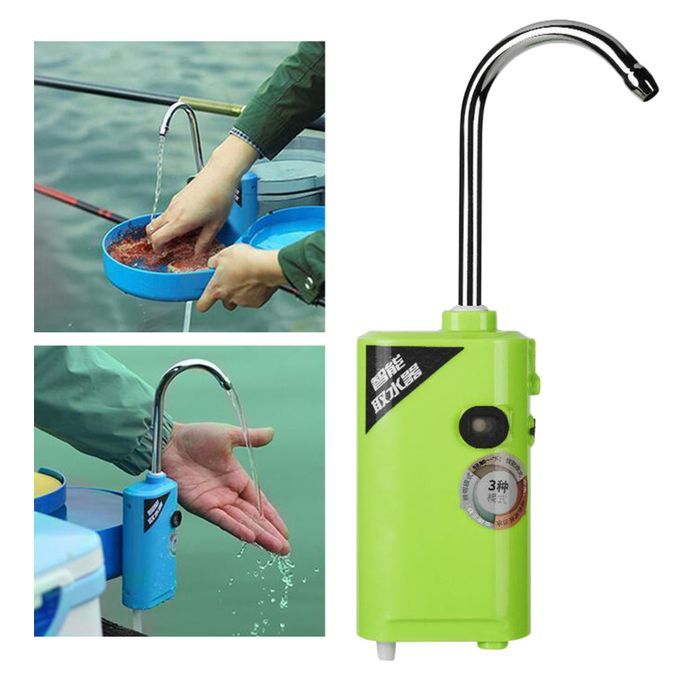 LED Portable Induction Water Absorber Rechargeable Oxygen Pump Green