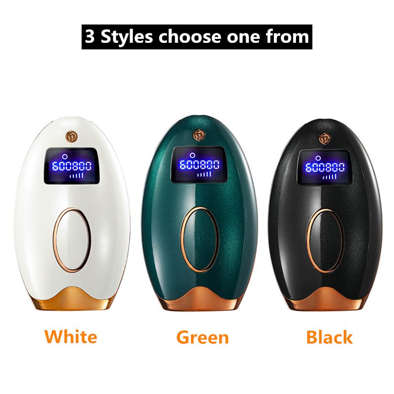 608000 Flashes IPL Permanent Photon Epilator Hair Removal Device With 5 Energy Levels-N11-White