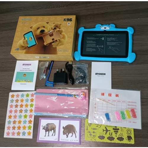 Atouch K96 - 3GB - 32GB Android Kid's Learning Educational Tablet-Blue