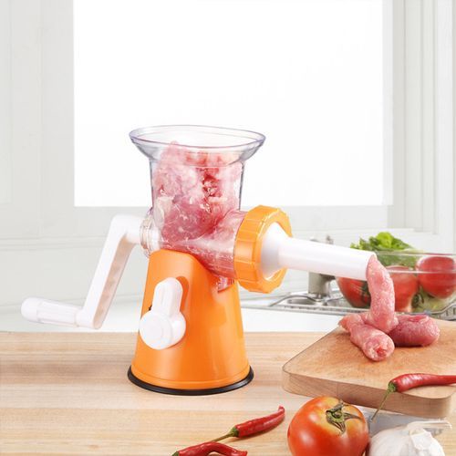 Powerful Meat Grinder Multifunctional Manual Food-Orange