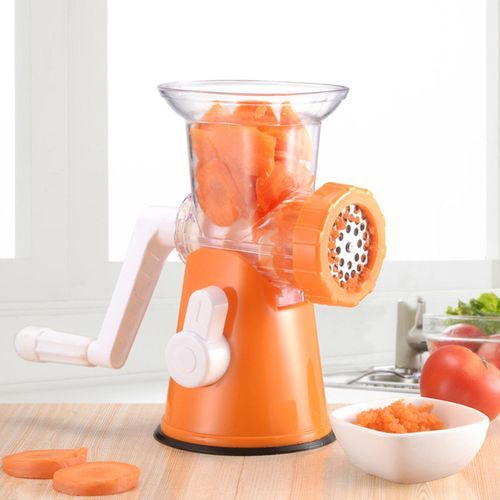 Powerful Meat Grinder Multifunctional Manual Food-Orange